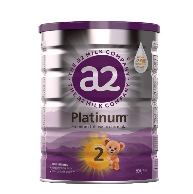 A2 Platinum 白金婴幼儿奶粉 2段 900g 新版 （6-12月）