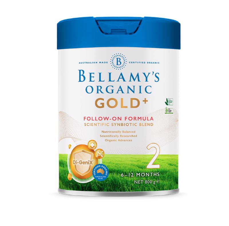 Bellamy's 贝拉米金装版有机婴儿配方奶粉2段(6-12月) 800克