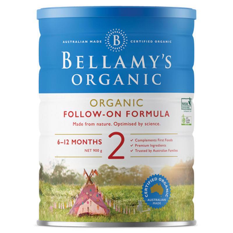 【品牌直发三罐包邮价】Bellamy's Organic 贝拉米经典有机婴儿奶粉 2段 900g 