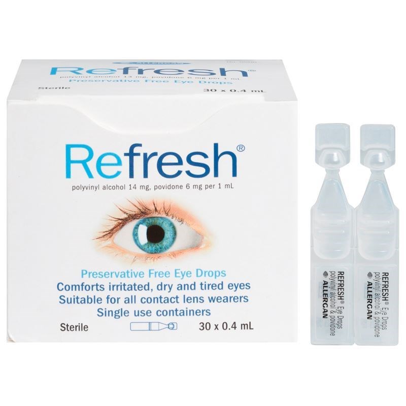 Refresh 抗疲劳滴眼液/眼药水 30x0.4ml/只（独立装 无防腐剂) 