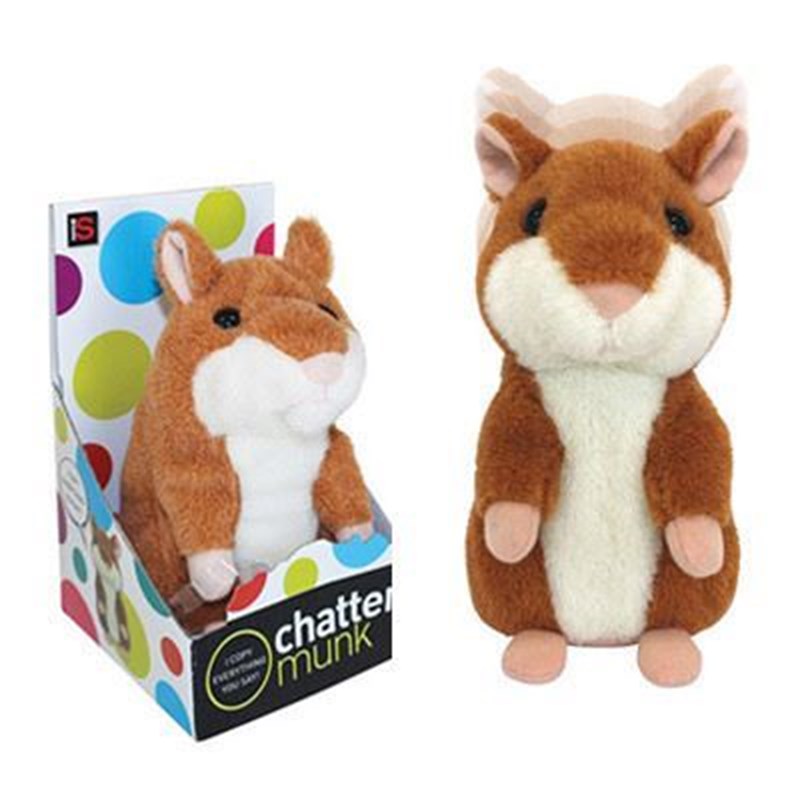 ChatterMate Munk 会说话的花栗鼠 会模仿说话的公仔毛绒玩具娃娃礼物