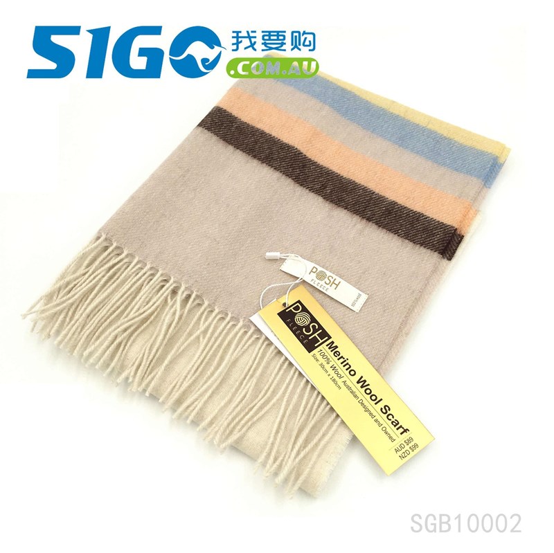 Posh SGB10002 美利奴羊毛围巾  30*180cm