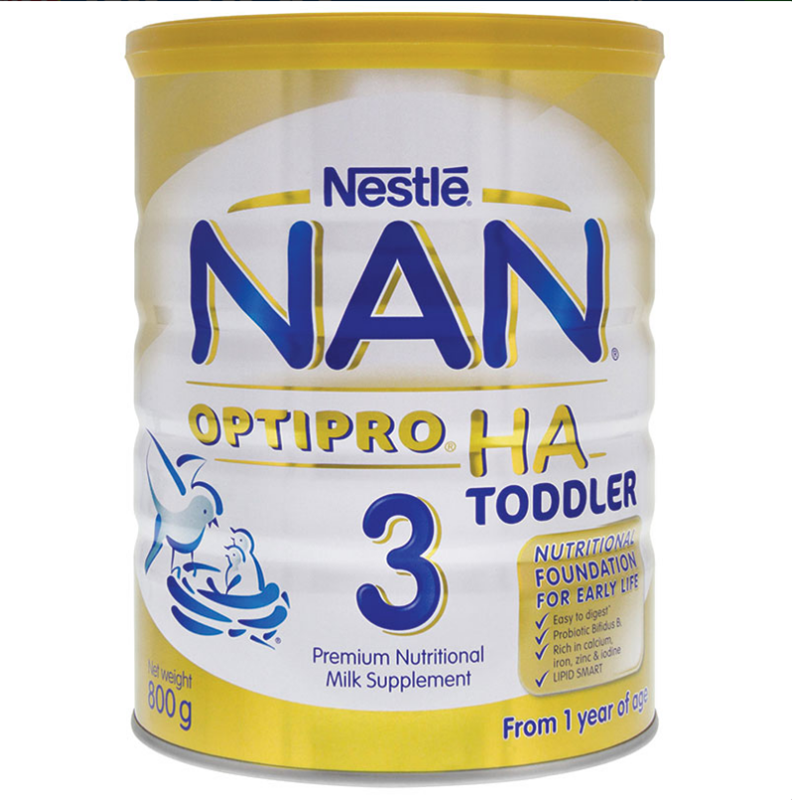 Nestle NAN HA 雀巢超级能恩金盾奶粉3段（1-3岁）800g
