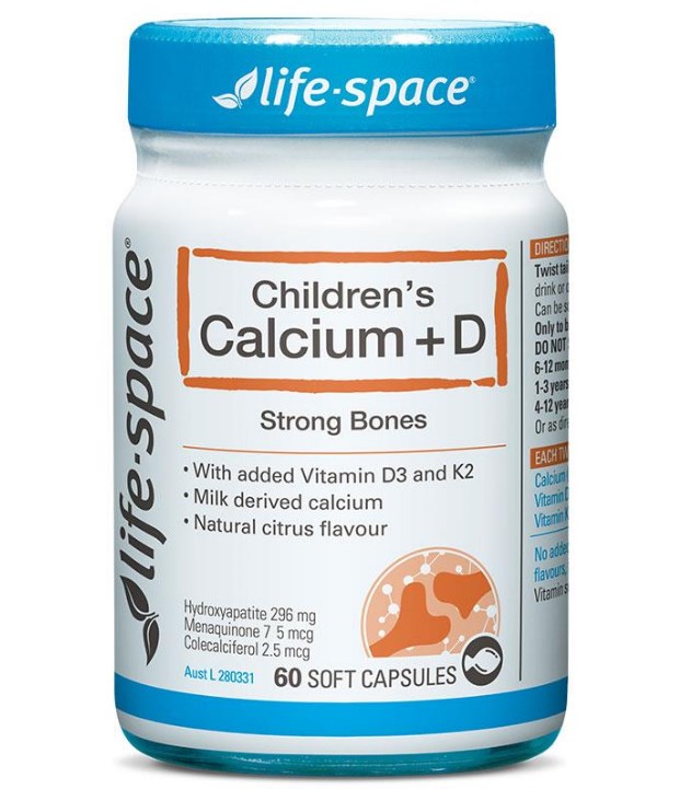 Life Space 儿童钙+维生素D营养胶囊 60粒