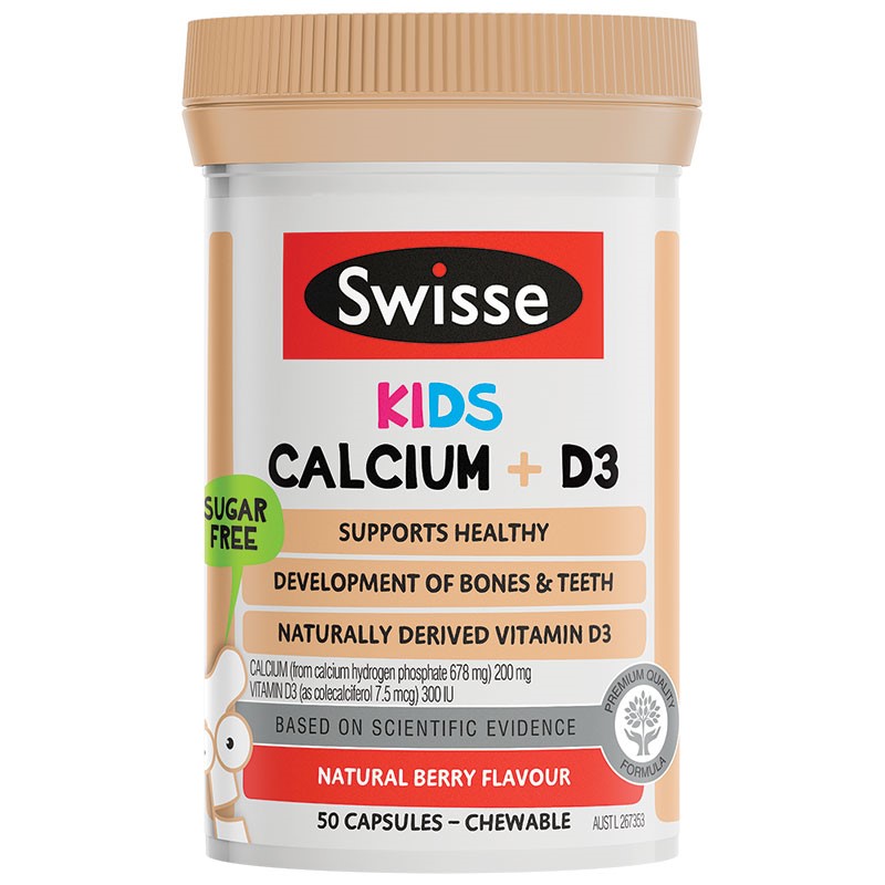 Swisse 儿童钙+维生素D3 50片