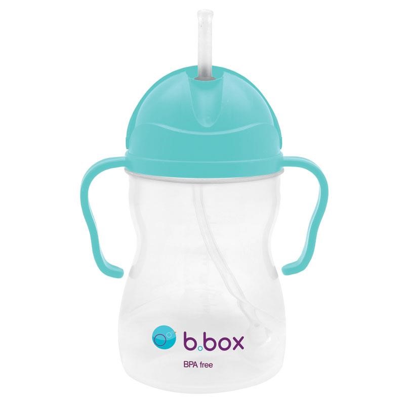 B.box 婴幼儿重力球吸管杯 防漏 240ml 水蓝色 （6个月以上）