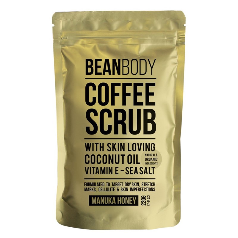Beanbody咖啡身体磨砂膏金色 去角质去死皮提亮肤色