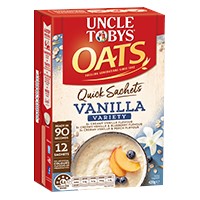 Uncle Tobys Oats托比叔叔麦片 90秒快煮型奶油香草味420g