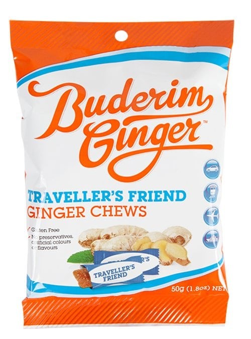Buderim Ginger 原味姜汁软糖老姜糖润喉糖 50g 便携装（2021/10）