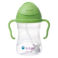 B.box 婴幼儿重力球吸管杯 防漏 240ml 新版草绿色 （6个月以上）