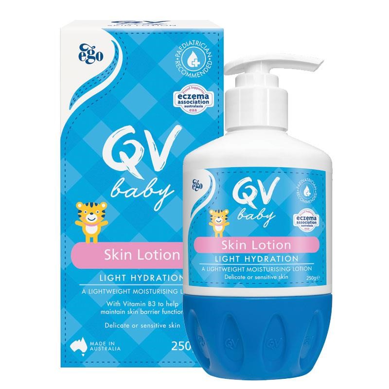 Ego QV 桃子虎婴儿保湿润肤乳 按压头 250g宝宝补水身体乳孕妇可用轻薄面霜