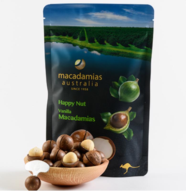Macadamias Australia 香草味夏威夷果零食225g 