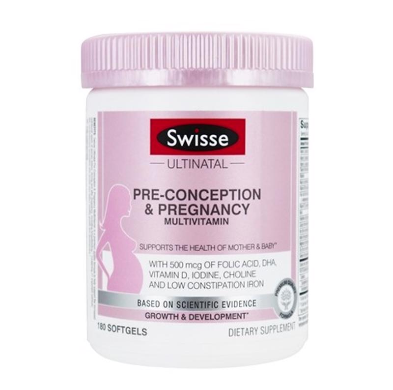 【Swisse任意三件包邮】 Swisse 孕妇孕期备孕期复合维生素片 180粒（保质期2021年12月）