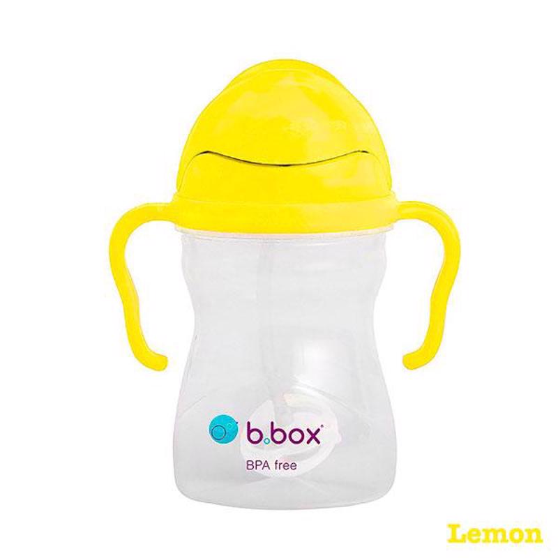 B.box 婴幼儿重力球吸管杯 防漏 240ml  柠檬黄  （6个月以上）