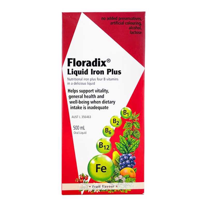 Floradix 纯天然草本萃取铁元素液500ml  
