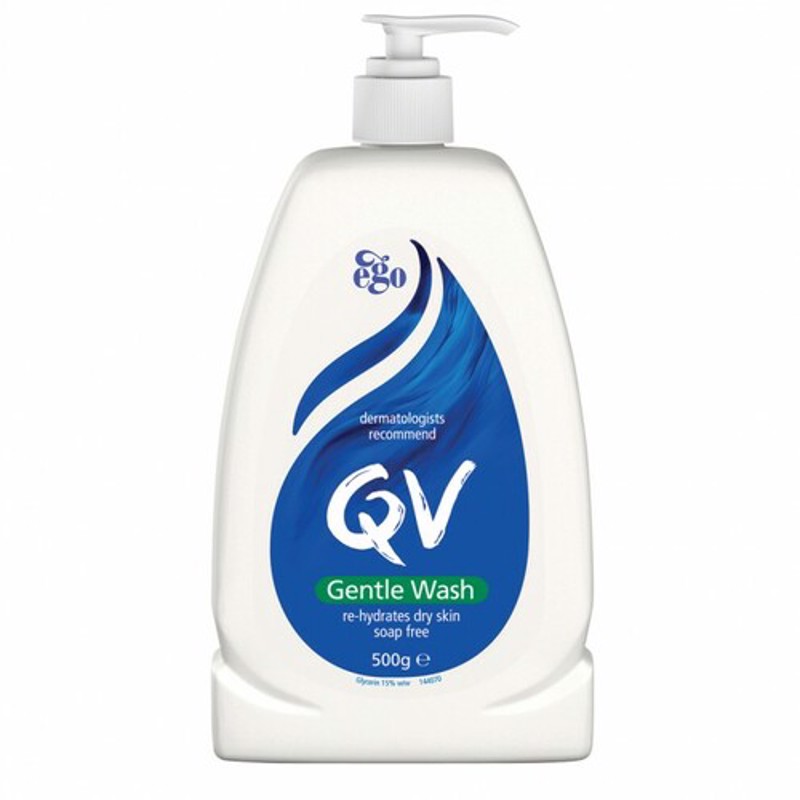 QV 温和氨基酸洁面级抑菌沐浴露  500g 孕妇可用 保湿补水