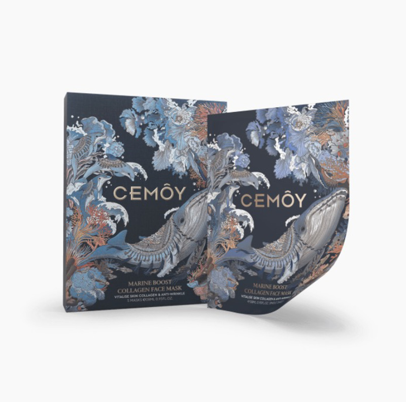 Cemoy 提升紧致黑面膜 一盒5片 持久保湿抗衰老