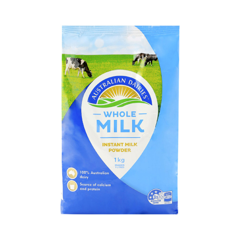 Australian Dairies 澳得瑞恒天然 成人全脂奶粉 1kg（2023-5）