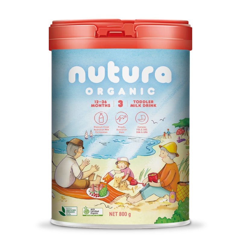 Nutura 诺初然 有机草饲婴儿配方牛奶粉 3段800g 