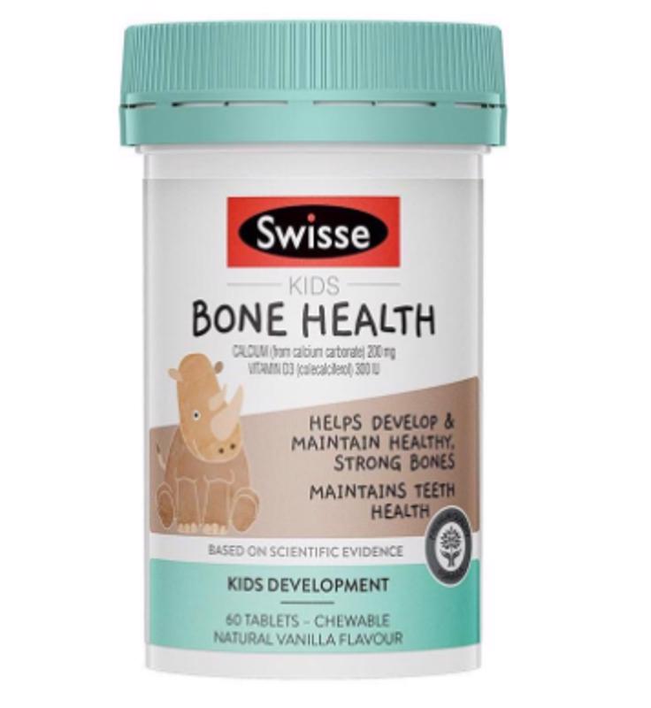 *缺货*【Swisse任意三件包邮】Swisse儿童钙+维生素D3骨骼健康咀嚼片 60片 
