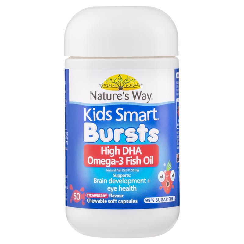 Nature's Way 佳思敏 儿童Omega-3鱼油胶囊草莓味 50粒