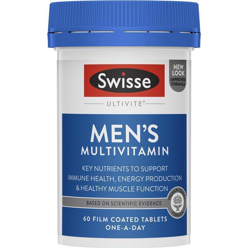 【Swisse任意三件包邮】Swisse 男性复合维生素 60粒