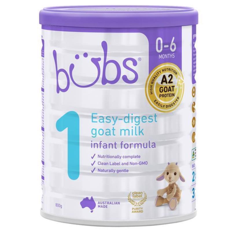  Bubs 婴幼儿配方羊奶奶粉1段0-6个月 800g