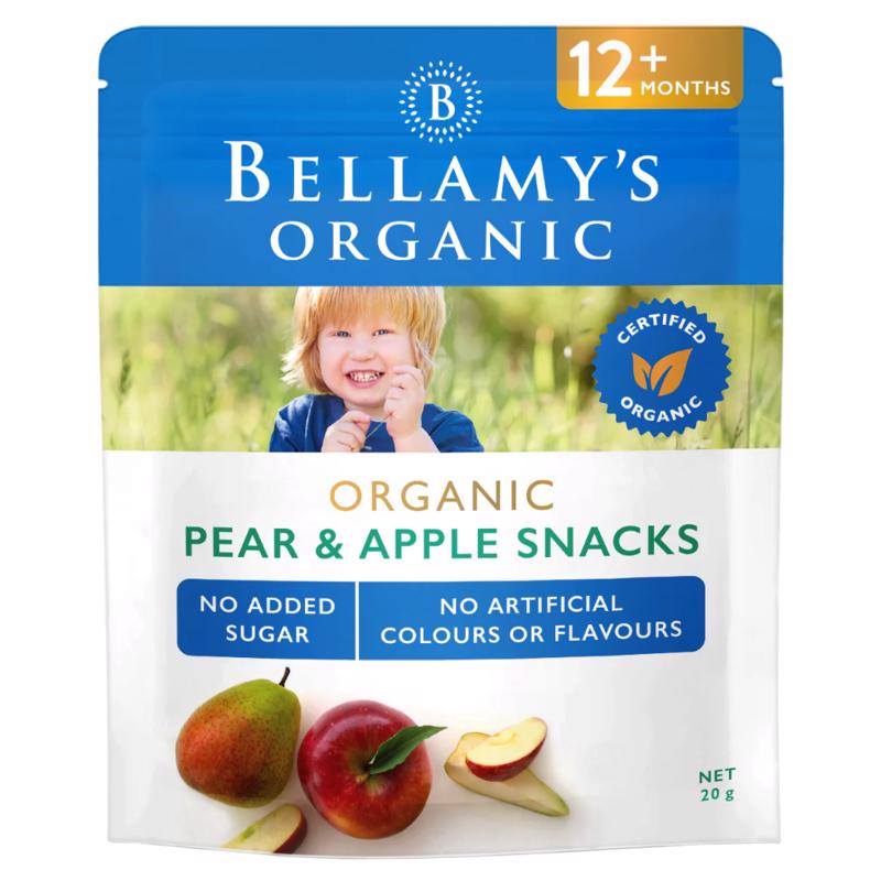 Bellamy‘s 贝拉米有机苹果梨零食 12月+ 20g 