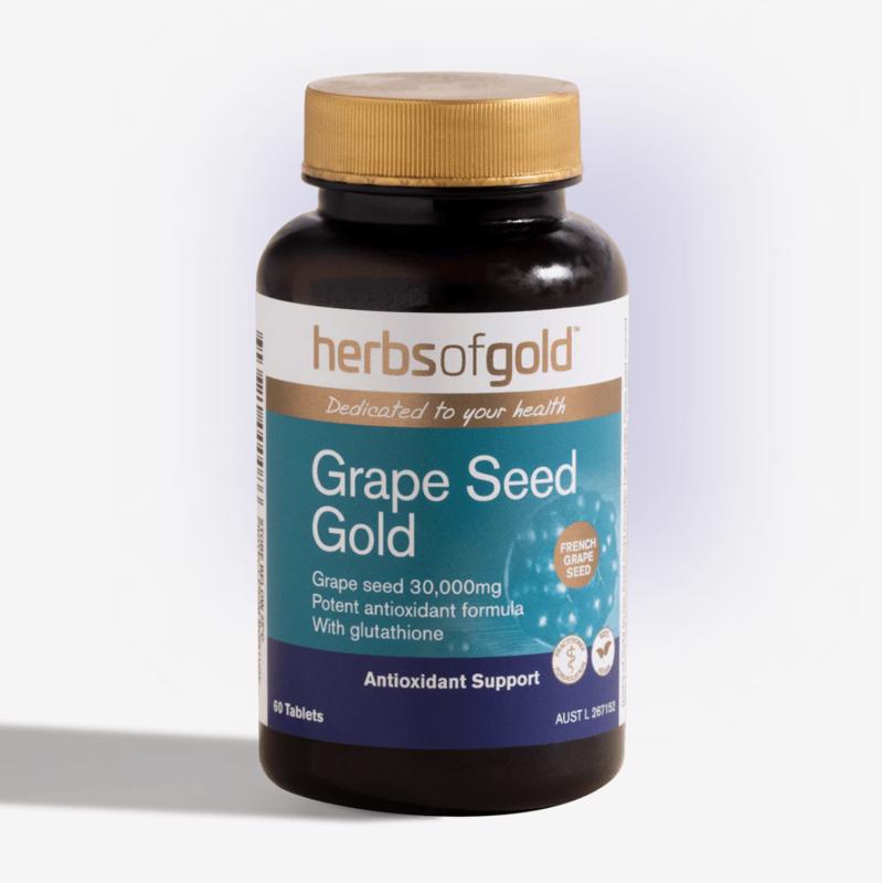 【特价】Herbs of Gold 葡萄籽精华胶囊 60粒 2024/09